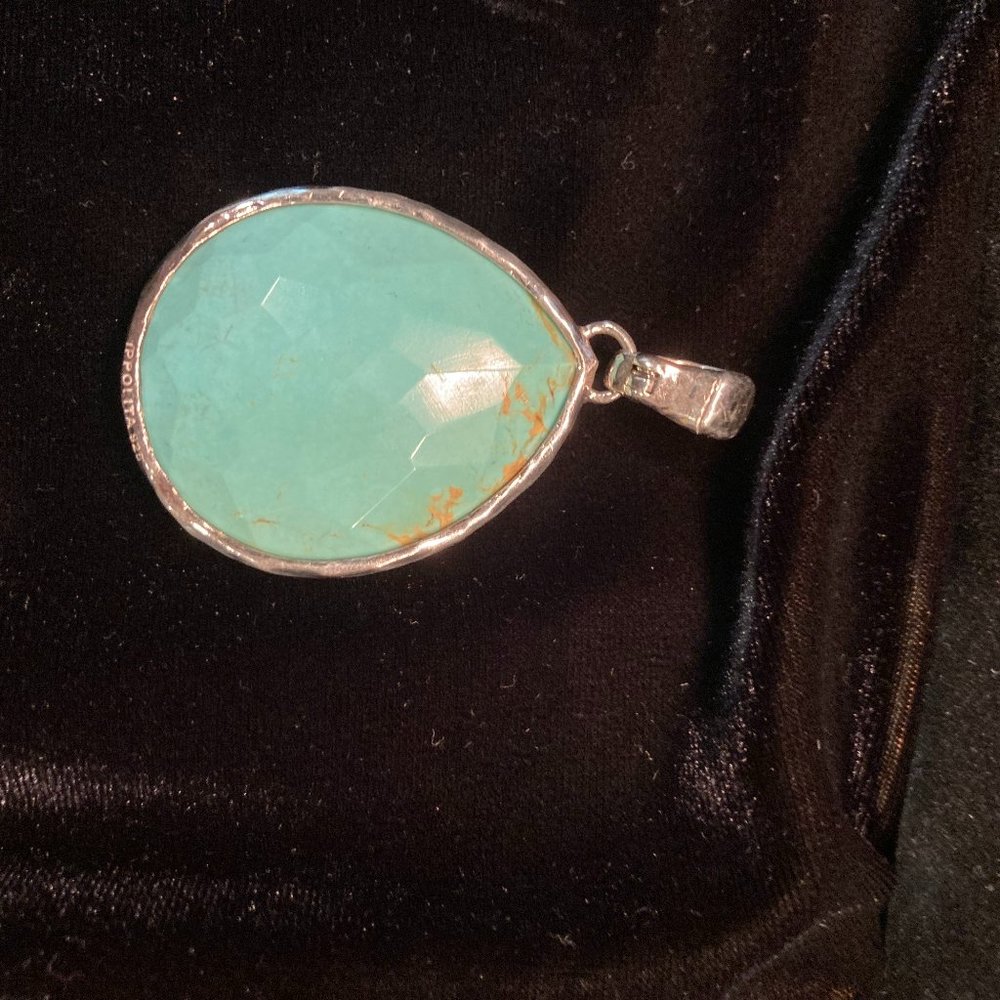 Turquoise and Silver Pendant